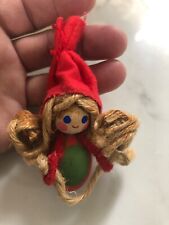 Vintage Holline Christmas Elf Girl With Braids Gnome Denmark Scandinavian picture