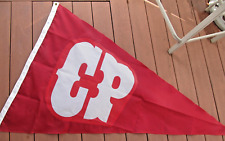 Cedar Point Amusement Park ~ CP Red Nylon FLAG / BANNER from Old Entrance Sign picture