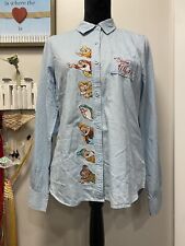 Disney Snow White and the Seven Dwarfs. jean style button  up Size Small picture