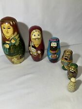 Matryoshka Wood Nativity Nesting Dolls Set of 6 Holy Family picture