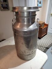 Antique John Wood Co Superior St. Paul 5 Gallon Stainless Steel Milk Container picture