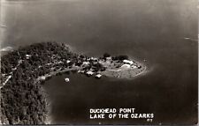 Real Photo Postcard Aerial View of Duckhead Point Lake of the Ozarks Missouri picture