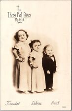 1930s Vaudeville Midget RPPC Photo Postcard 