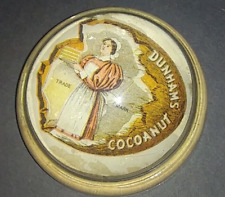 VINTAGE 1890-1900s  DUNHAMS COCONUT PAPERWEIGHT ADVERTISING ,  picture