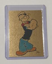 Popeye Gold Plated Limited Artist Signed “Cartoon Classic” Trading Card 1/1 picture
