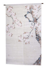 Japanese Door Curtain KYOTO Traditional Noren Hand Dyed SAKURA２ Blossoms New F picture