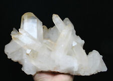 7.48lb Natural Beautiful white Quartz Crystal Cluster POINT Mineral Specimen picture