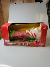 Vintage Sleeping Snoring Santa Claus Animated Christmas Decoration IN BOX picture