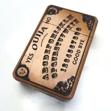 Quija Board Wooden Box, Vintage Cigarette Case 100's, Handmade Cigarette Holder picture