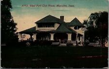 c1910 MUSCATINE IOWA WEED PARK CLUB HOUSE EARLY POSTCARD 36-95 picture