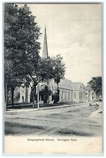 c1905's Congregational Church Exterior Torrington Connecticut CT Trees Postcard picture