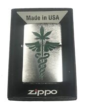 Zippo Custom Lighter - Medical Marijuana Weed Pot Leaf Symbol Design picture