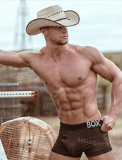 8x10 Male Model Photo Print Muscular Handsome Cowboy Shirtless Jock-MM893 picture