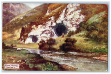 1904 Dove Holes Dovedale Derbyshire Dales England Oilette Tuck Art Postcard picture