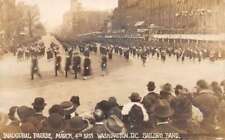 Washington DC 1913 Inaugural Parade Sailors Band Real Photo Postcard AA64999 picture