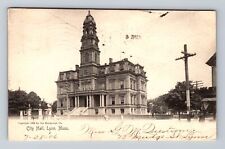 Lynn MA-Massachusetts, Panoramic View City Hall, Antique Vintage Postcard picture