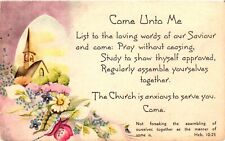 Vintage Postcard- COME UNTO ME, LIST TO THE LOVING WORDS OF OUR SAVI Early 1900s picture