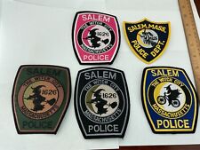 Salem Massachusetts Police  Witch 5 Patches  collectable and new full size picture