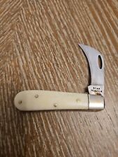 Solingen Hawkbill Pocket Knife - Ivory - Bear Hunter - Stainless Steel picture