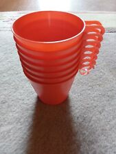 Lady Arnold Vintage Orange Plastic Cups picture