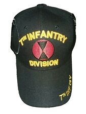 7th Infantry Division Black Army Baseball Cap 7th ID Military Embroidered Hat picture