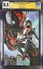 King in Black: Gwenom vs Carnage #1 Virgin Exclusive Signed GREG HORN CGC SS 8.5 picture