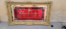LARGE Budweiser Mirrored Sign - Collectable & Rare Millennium Edition - Bar Sign picture