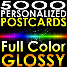 5000 CUSTOM PRINTED 4x6 PERSONALIZED Postcards Full Color UV Coated Glossy 4