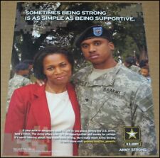 2007 U.S. Army Print Ad Advertisement Vintage USA Army Strong 7.75