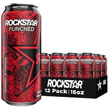 Rockstar Punched Energy Drink, Fruit Punch, 16oz Cans (12 Pack) picture