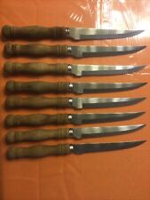Vintage 8 pc Set Bennington Forge Steak Knives Professional Quality Stainless picture