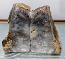 Sold as Shown: One of a Kind Genuine Brazilian Extra Quality Agate Bookends picture