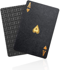 Diamond Waterproof Black Playing Cards, Poker Cards, HD, Deck of Cards (Black) picture