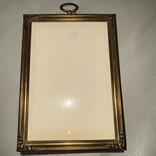 Vintage Antique Ornate Brass/ Glass Picture Frame 5-1/4” X 7” picture