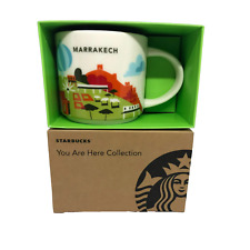 New In Box Starbucks Marrakech Morocco You are Here 14 oz Mug  Hard to Find picture