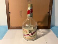OLD FITZGERALD HALF GALLON GLASS WHISKEY BOTTLE , EMPTY, MID 70'S WITH RED TAX picture