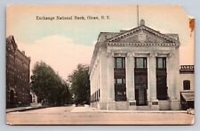 Exchange National Bank, Olean New York Vintage Unposted Postcard picture