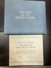 1974 Flags of the United Nations – 12 Silver Ingots W/ Book picture