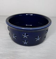 Longaberger Proudly American 1/2 Pint Crock Navy Blue W/ Stars picture