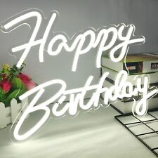 Ajoyferris Happy Birthday Neon Sign Dimmable Light Neon Happy Birthday Sign picture