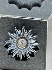 Swarovski Solaris Table Clock Retired 2004 MIB #221626 *read Description* picture