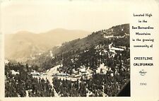Frashers RPPC F-3743 Air View Crestline CA San Bernardino Mountains Posted 1948 picture