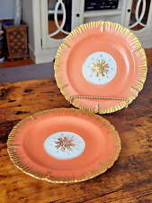Vintage A MOTTAHEDEH DESIGN Italian Pottery Vintage Snowflake Plates (Set of 2) picture