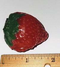 Vintage MTC Faux Realistic 1 Strawberry Piece Play Food Props Stage Display picture