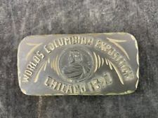 1893 Chicago World's Columbian Exposition  Metal Snuff Box  Quad Plated Silver picture