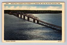 U.S Hwy 68 KY-Kentucky, Aerial View, Eggner's Ferry Bridge, Vintage Postcard picture