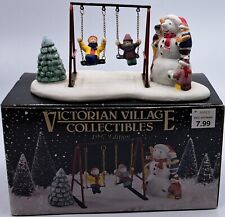 Vintage 1997 Victorian Village Old Towne Christmas Swing In Box picture