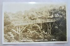 RPPC RUSTIC BRIDGE, MENOMONIE, WIS. - Posted 1928 - V 894 picture