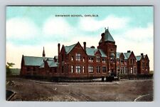 Carlisle-United Kingdom, Grammar School, Vintage Postcard picture