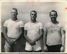 1961 Press Photo Bobby Marks poses with football team members. - hps07097 picture